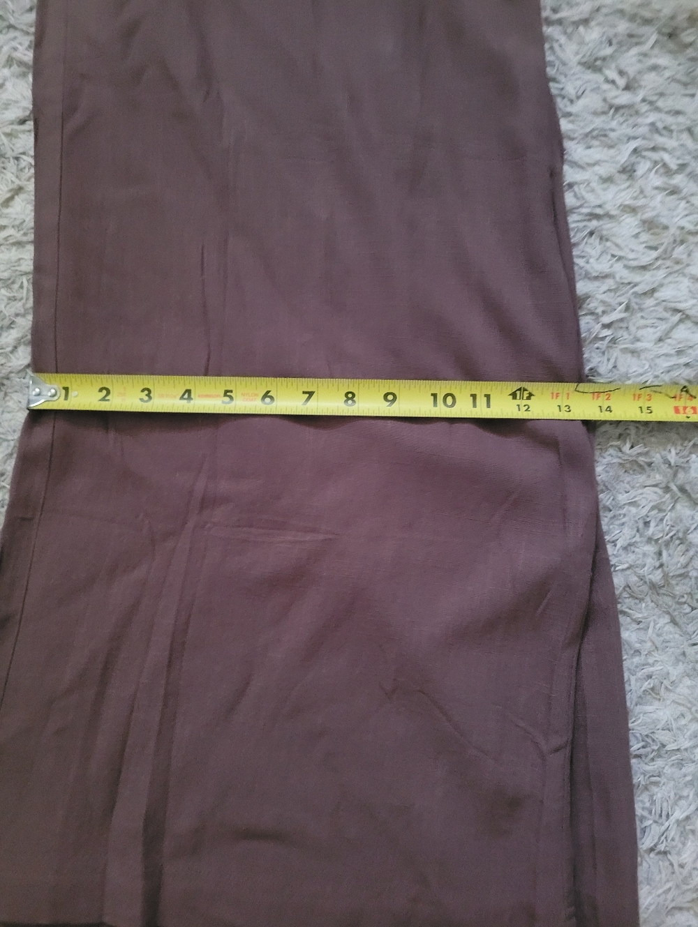 Elastic Waist Wide Leg Pants - Dark Brown - Picture 5 of 6
